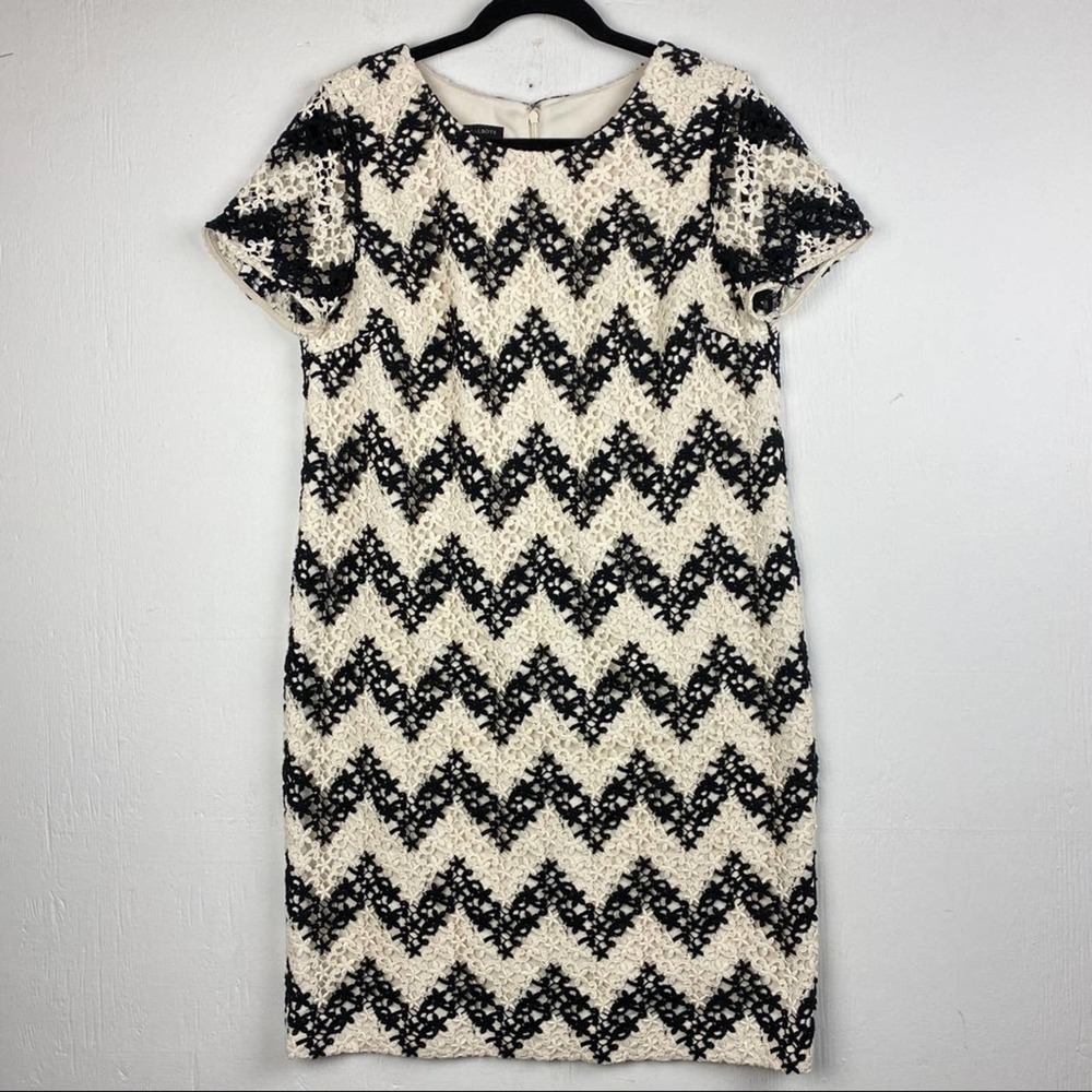 Talbots Crocheted Lace Overlay Dress